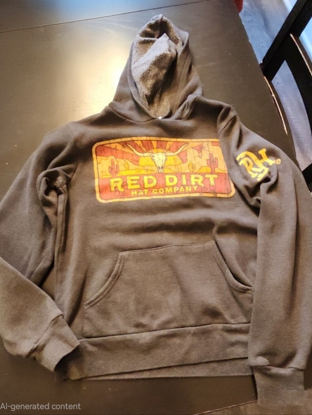Red Dirt Hat Company Western Graphic Hoodie - Charcoal